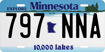 MN license plate 797NNA