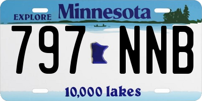 MN license plate 797NNB