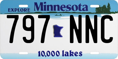 MN license plate 797NNC