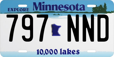 MN license plate 797NND