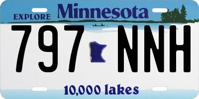 MN license plate 797NNH