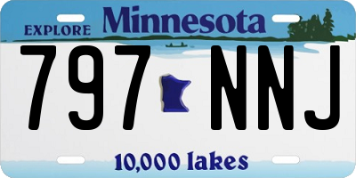 MN license plate 797NNJ