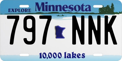 MN license plate 797NNK