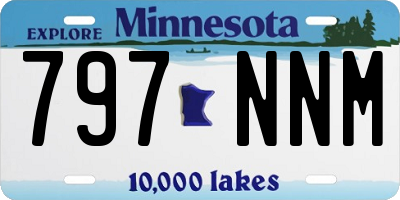 MN license plate 797NNM