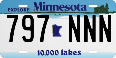 MN license plate 797NNN