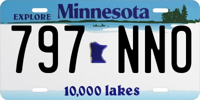 MN license plate 797NNO