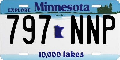 MN license plate 797NNP