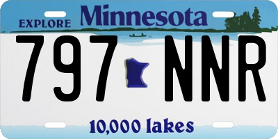 MN license plate 797NNR