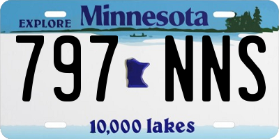 MN license plate 797NNS