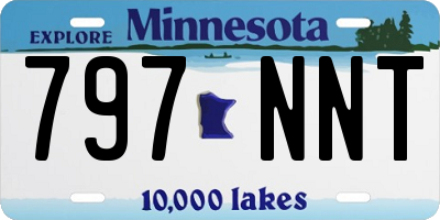 MN license plate 797NNT