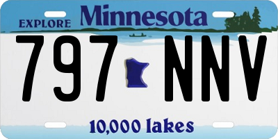 MN license plate 797NNV