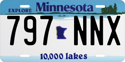 MN license plate 797NNX