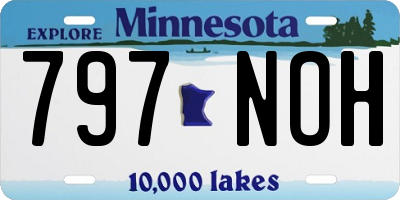 MN license plate 797NOH