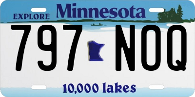 MN license plate 797NOQ