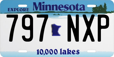 MN license plate 797NXP