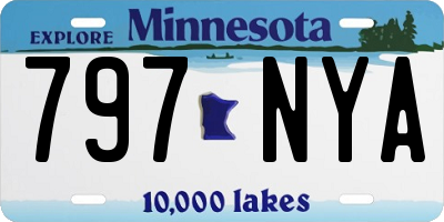 MN license plate 797NYA