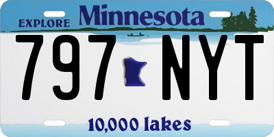 MN license plate 797NYT