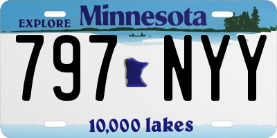 MN license plate 797NYY