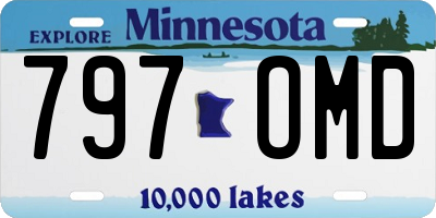 MN license plate 797OMD