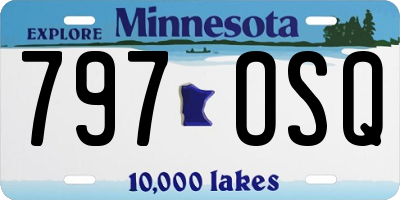 MN license plate 797OSQ