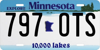 MN license plate 797OTS