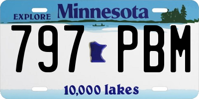 MN license plate 797PBM
