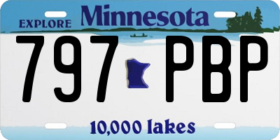 MN license plate 797PBP