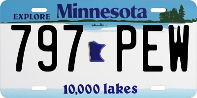 MN license plate 797PEW