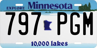 MN license plate 797PGM