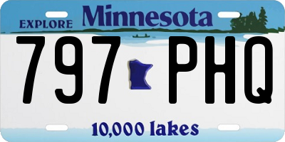 MN license plate 797PHQ