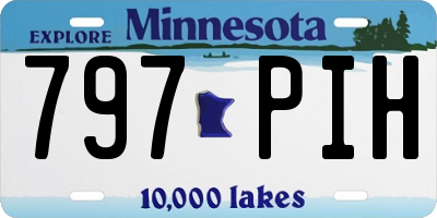 MN license plate 797PIH