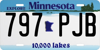MN license plate 797PJB