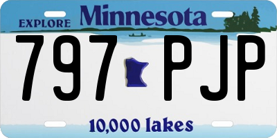 MN license plate 797PJP