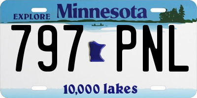 MN license plate 797PNL