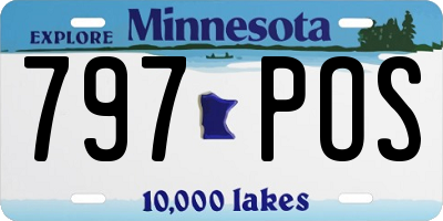 MN license plate 797POS
