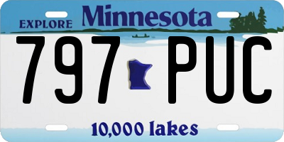 MN license plate 797PUC