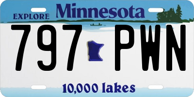 MN license plate 797PWN