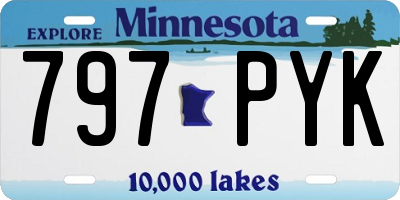 MN license plate 797PYK