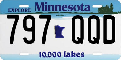 MN license plate 797QQD