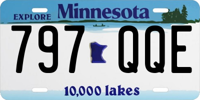 MN license plate 797QQE
