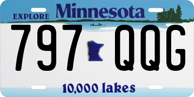 MN license plate 797QQG