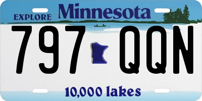 MN license plate 797QQN