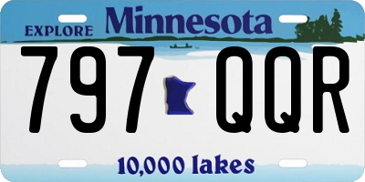 MN license plate 797QQR