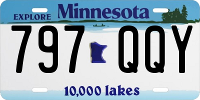 MN license plate 797QQY
