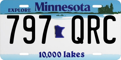 MN license plate 797QRC