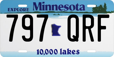 MN license plate 797QRF