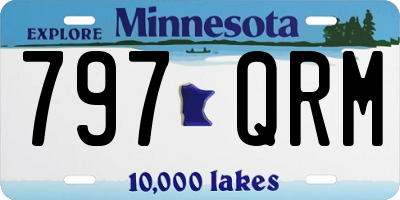 MN license plate 797QRM