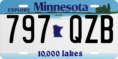 MN license plate 797QZB