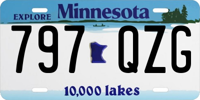 MN license plate 797QZG