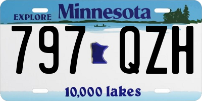 MN license plate 797QZH